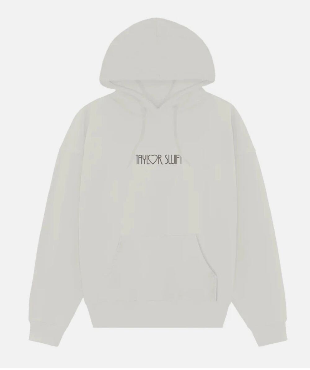 Taylor Swift Eras Tour Hoodie Large Cream Official Merch 80% Cotton GUC
